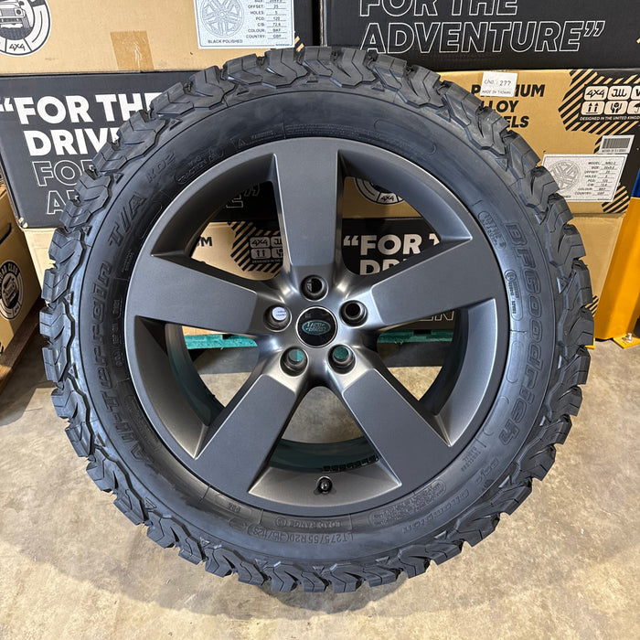 Genuine Land Rover Discovery 5 Style 5098 20" Alloy Wheels & Off Road Tyres