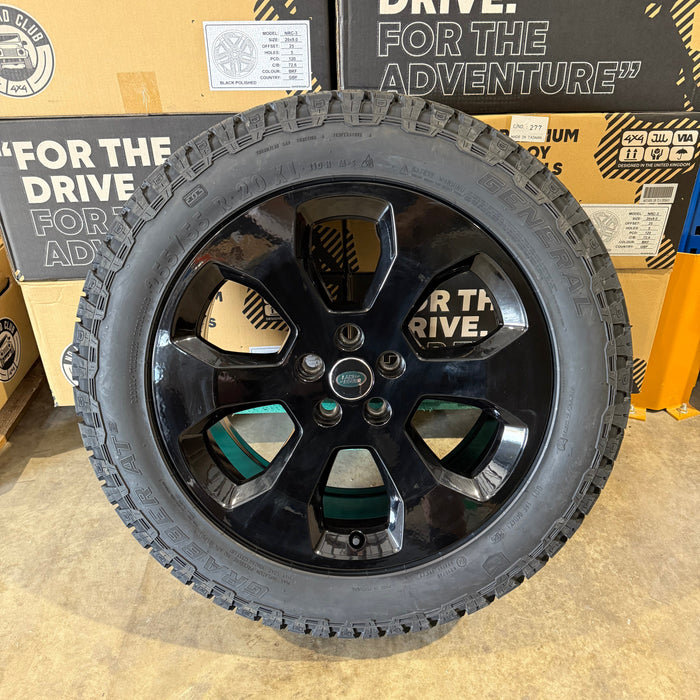 Genuine Land Rover Discovery 5 Style 6011 20" Alloy Wheels & Off Road Tyres
