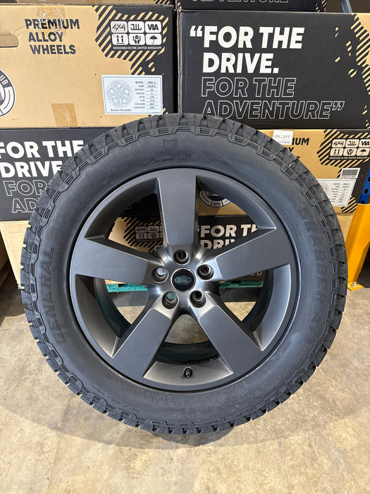 Genuine Land Rover Discovery 5 Style 5098 20" Alloy Wheels & Off Road Tyres