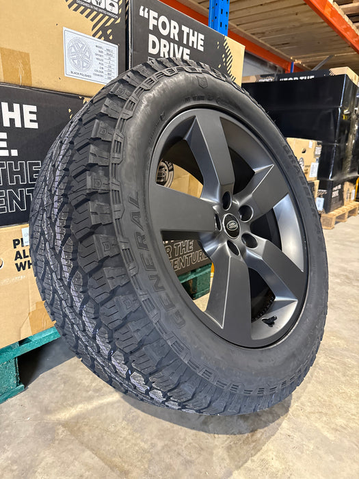 Genuine Land Rover Discovery 5 Style 5098 20" Alloy Wheels & Off Road Tyres