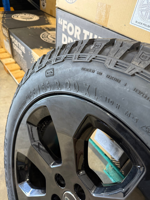 Genuine Land Rover Discovery 5 Style 6011 20" Alloy Wheels & Off Road Tyres