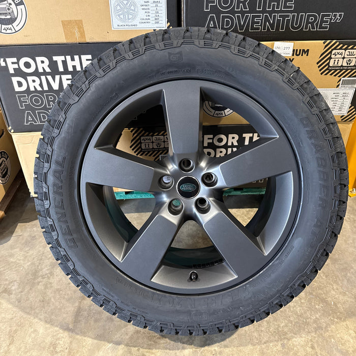 Genuine Land Rover Discovery 5 Style 5098 20" Alloy Wheels & Off Road Tyres