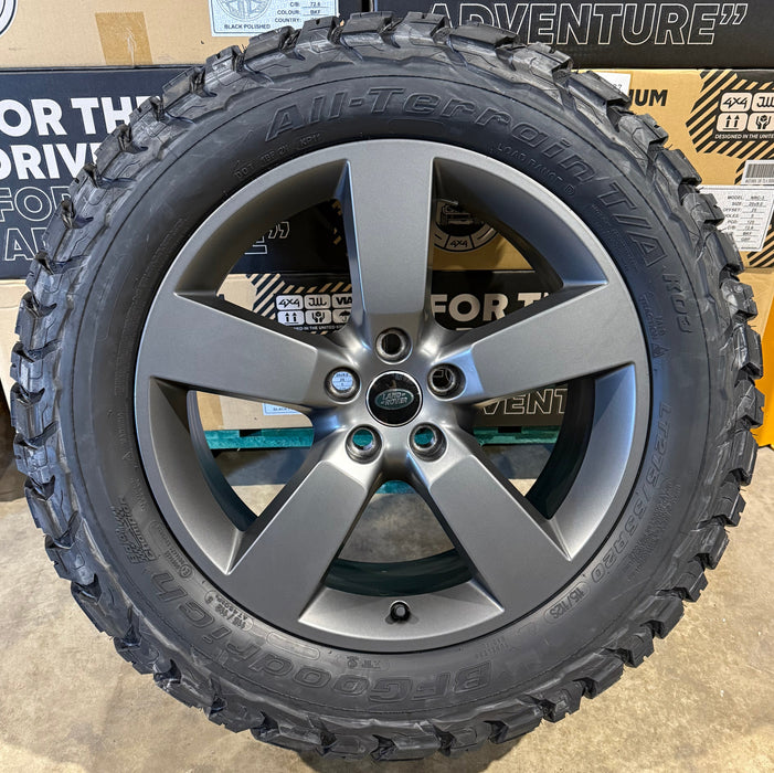 Genuine Land Rover Discovery 5 Style 5098 20" Alloy Wheels & Off Road Tyres